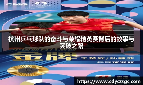 杭州乒乓球队的奋斗与荣耀精英赛背后的故事与突破之路